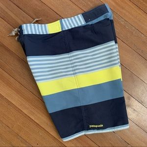 Patagonia Wavefarer Engineered Striped Board Shorts